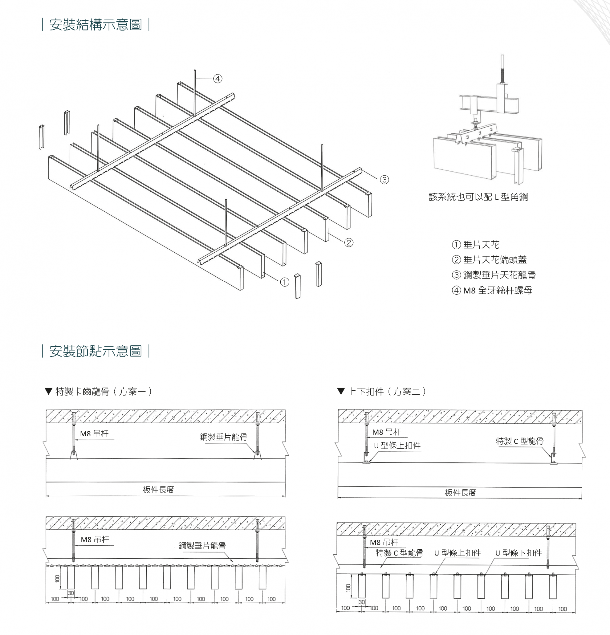 S 19M 垂片天花系統